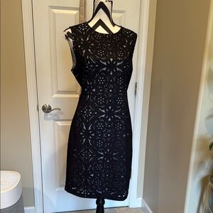 lace maternity dress for milk bath PinkBlush White Lace Overlay Maternity Maxi Dress